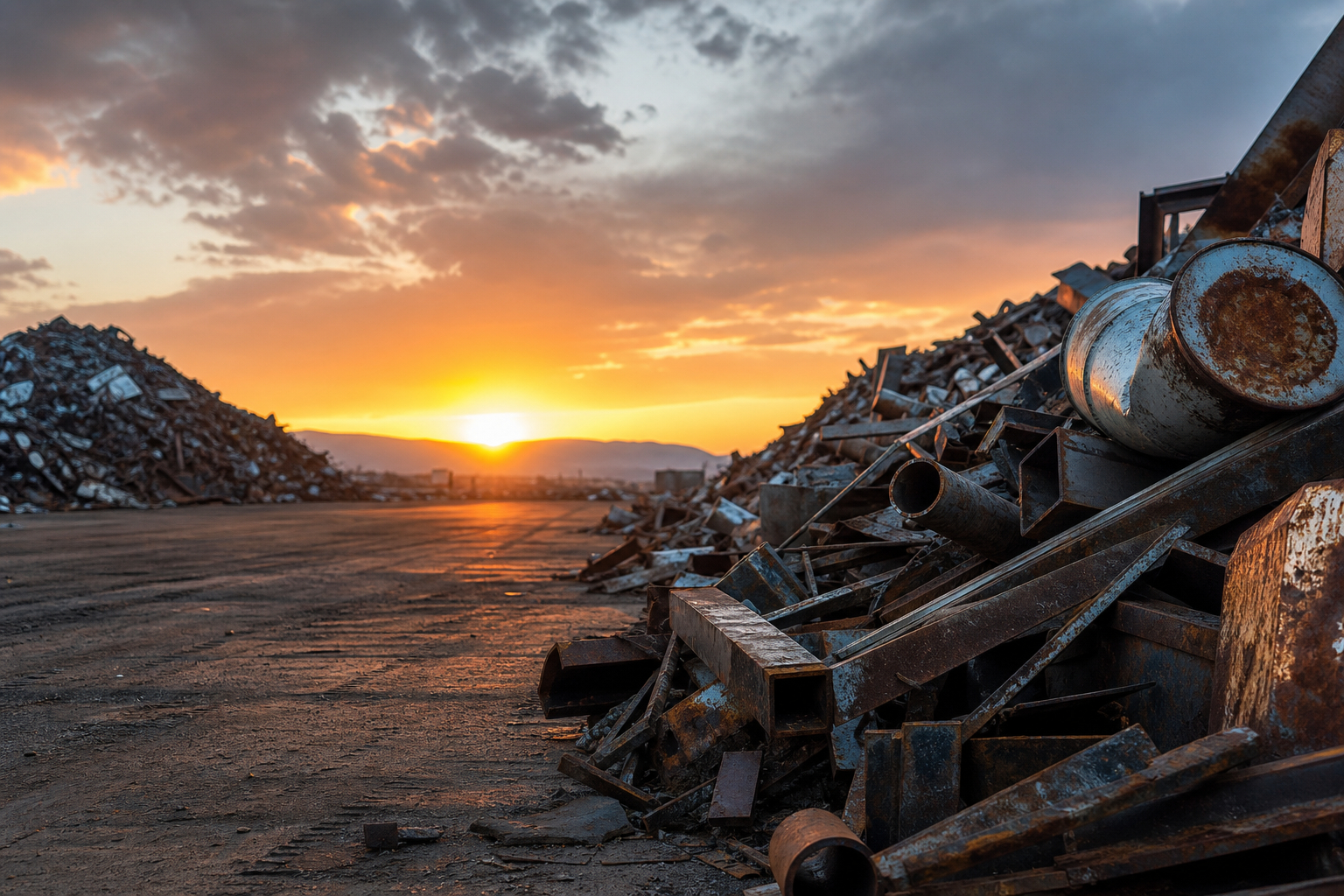 Scrap metal recycling facility